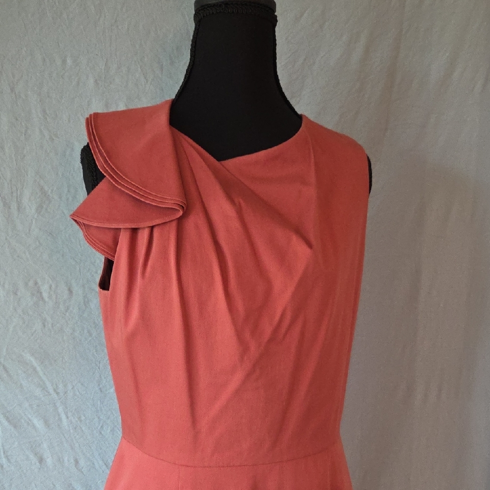 ANTONIO MELANI Asymmetrical Coral Dress
